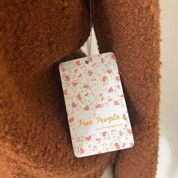 Free People Reverie Sweater Burnt Butter Balloon Sleeves Women’s Size XS NWT - Picture 3 of 6